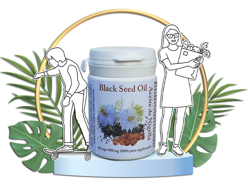 Organic Black Seed Oil – 60 Capsules box – Black Cumin